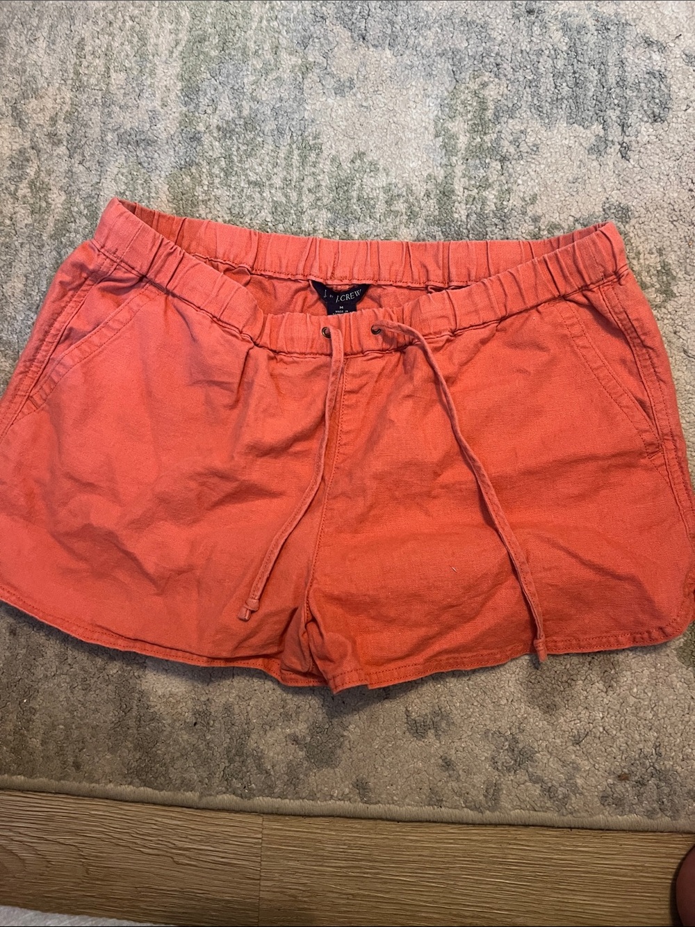 J. Crew Coral Drawstring Athletic Shorts